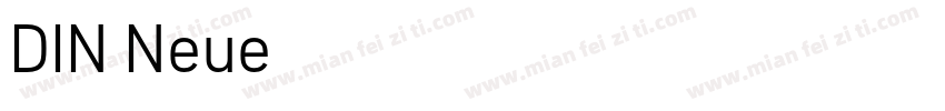 DIN Neue字体转换